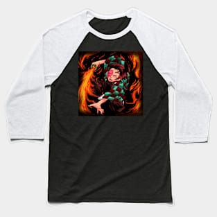 Tanjiro Kamado Demon Slayer Kimetsu No Yaiba Baseball T-Shirt